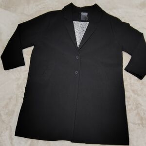 Ellos Black Dress Jacket Size 18